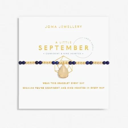 A Little 'Birthstone' September Gold Stretch Bracelet 17.5cm