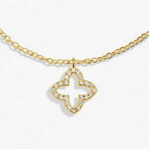 STYLE STORIES PAVE CLOVER Gold Plated Bracelet - image 2