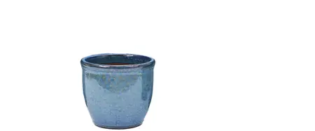 20CM BELLA PLAIN BLUE POT